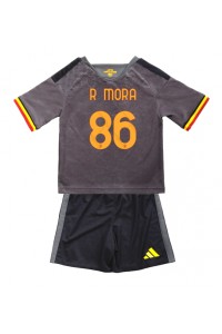 AS Roma Rodrigo Mora #86 Jalkapallovaatteet Lasten Kolmas peliasu 2026-27 Lyhythihainen (+ Lyhyet housut)
